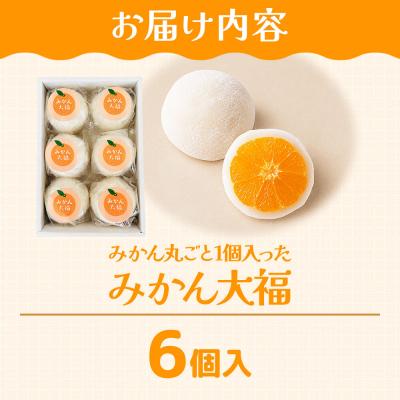 ふるさと納税 名取市 和菓子 甘仙堂 みかん丸ごと1個入った みかん大福 6個入り|21_ksd-090601 |  | 01