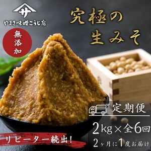 【2ヵ月毎定期便】蔵出し直送 究極の生みそ 2kg 全6回【4054870】