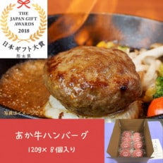 あか牛ハンバーグ　120g×8個入り(益城町)