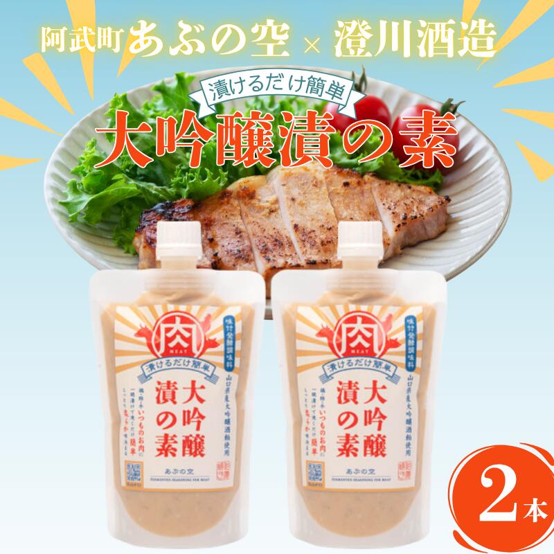 【ふるさと納税】大吟醸漬の素（肉用）260g×2本セット 山口県産 大吟醸酒粕使用・味付 発酵 調味料 ペースト
