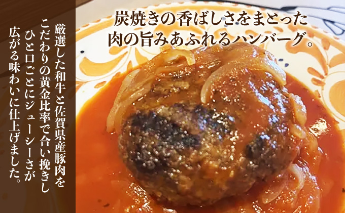 寄附額改定↓ 炭焼き国産ハンバーグ(トマトソース)230g×5個