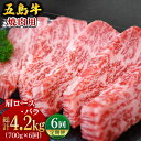 【ふるさと納税】 【全6回定期便】 五島牛 焼肉セット 肩ロース・バラ700g 国産牛 牛肉 ブランド牛 焼き肉 五島市/ごとう農業協同組合 [PAF009]