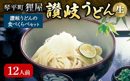 讃岐うどんの食べくらべセット12人前 さぬきうどん 生 うどん 麺 生麺 食べ比べ 釜玉 ぶっかけ 釜揚げ うどんつゆ つゆ かけつゆ めんつゆ 生しょうゆ 醤油 食品 名産 四国 F5J-195