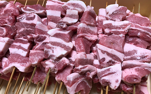 FYN6-192 【月山maltポーク】山形県産バーベキュー用ジャンボ豚バラ串 6本 豚肉 山形県 西川町