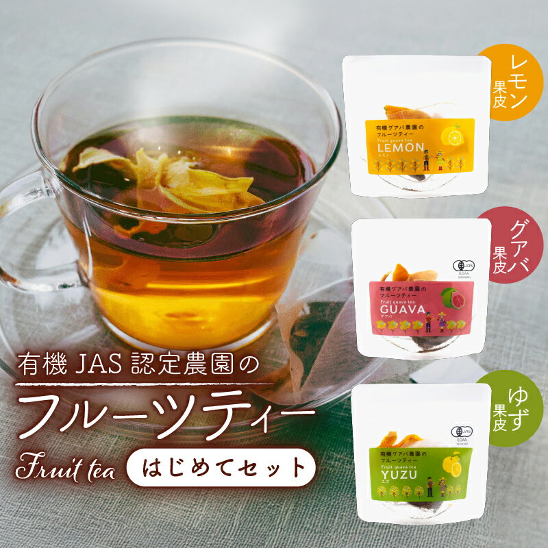 【ふるさと納税】 フルーツティー はじめてセット フルーツティー フルーツ お茶 セット ティーバッグ 果皮 グアバ グァバ レモン 檸檬 ゆず 柚子 有機JAS認定 高知県 南国市