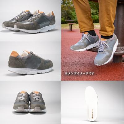 ふるさと納税 大和郡山市 ミッドフット 27.0cm GRAY(グレー) レザースニーカー 紳士靴 牛革 MF001JM |  | 01