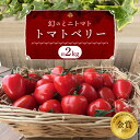 【ふるさと納税】産地直送 甘さ抜群 トマト苦手な方にもオススメ トマトベリー 約 2kg トマト 甘い 濃厚 幻 ミニトマト いちご型 肉厚 皮が薄い フルーツミニトマト 野菜ソムリエサミット 金賞 受賞 長田農園 リコピン 野菜 やさい フルーツ サラダ 食品 お取り寄せ 送料無料