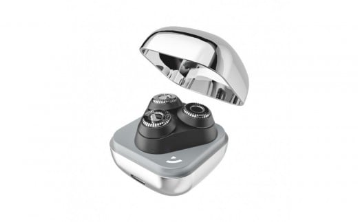 2025年新発売 髭剃り 電気シェーバー メンズ ＜ シルバー＞ひげそり USB充電式 IPX7 防水防滴 コードレス 男性 深剃り 回転刃 3枚刃 コンパクト ポータブル Type-C タッチ制御 シェービング 高速モーター 静音作動 いつでも清潔 肌にやさしい 携帯便利 海外対応 1年間安心保証付き
