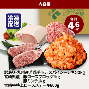 福袋 木城町 お肉いろいろお楽しみセットC K16_0071_1