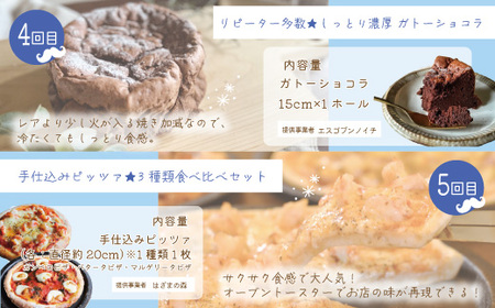【5回定期便】男性一人暮らしさんのための 定期便 四万十市 四万十 高知 高知県 しまんと 鰹 かつお かつおのたたき 牛肉 ハンバーグ 煮込み 四万十牛 ピザ ピッツァ ガトーショコラ 冷凍 食パン