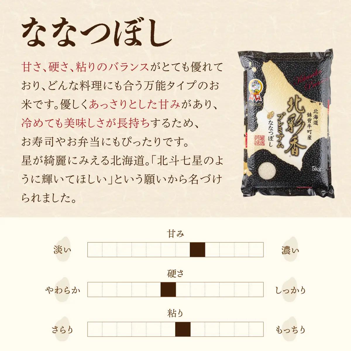 定期便 令和8年産 妹背牛産[北彩香]【ゆめぴりかvsプレミアムななつぼし】特Ａ食べ比べ 10kg×3ヶ月連続 2027年5月発送