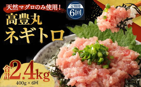 定期便 《 ネギトロ 》【合計２.４kg (400g×6回)】 まぐろ まぐろのたたき ねぎとろ 海鮮 ネギトロ丼 小分け 海鮮丼 冷凍