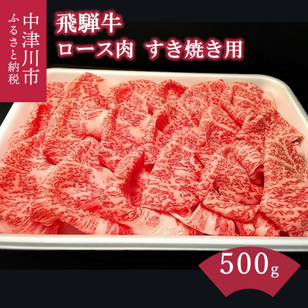 【ふるさと納税】飛騨牛 すき焼き用 A5 ランク ロース 肉 500g【熊崎畜産】肉 牛肉 ブランド牛 A5等級 和牛 誕生日 記念日 お祝い パーティー バーベキュー キャンプ【おうちBBQ】お届け：入金確認から2週間以内に順次発送 岐阜県 中津川市 F4N-0619