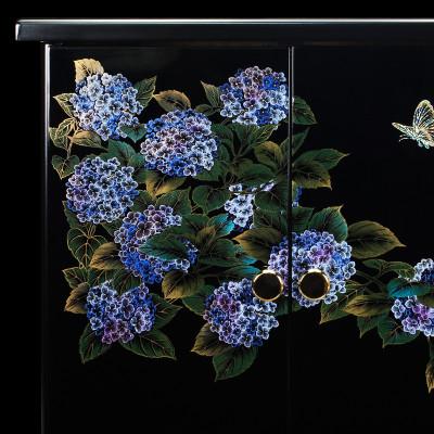 ふるさと納税 和歌山市 紀州塗り ミニ仏壇 雅 大 紫陽花 美しく描かれた蒔絵の世界。職人が創るコンパクト仏壇 |  | 02