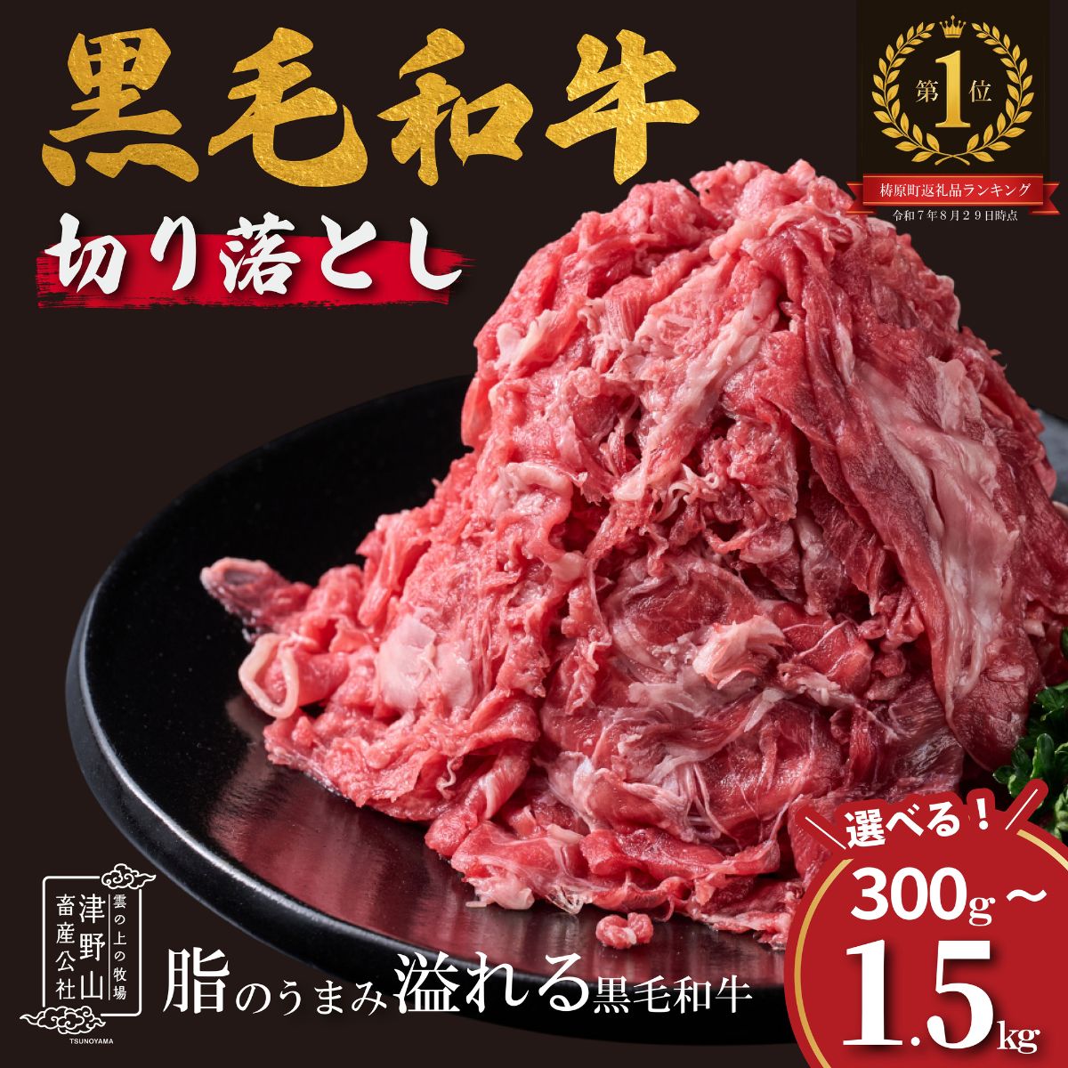 【ふるさと納税】ゆすはら牛 コマ切れ 500g