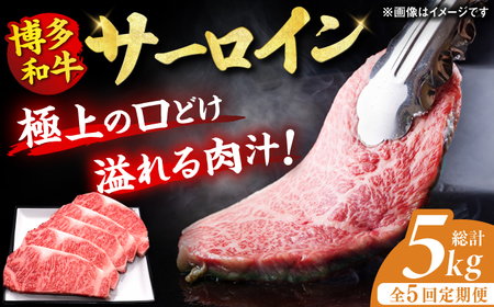 【5回定期便】博多和牛 サーロイン ステーキ 200g×5枚 / ステーキ ステーキ ステーキ ステーキ ステーキ ステーキ ステーキ[AFBV020]