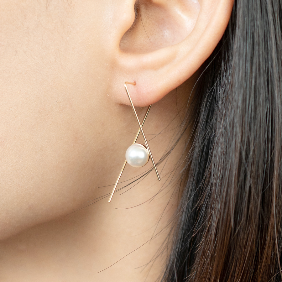＜ONOV　LUXE＞ピアス　FORSE　アコヤパール　K18
