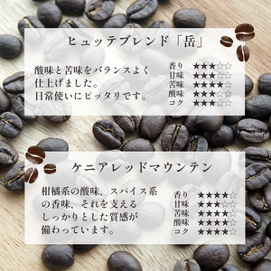 自家焙煎 珈琲ヒュッテ こだわり コーヒー豆 200g × 2袋 セット