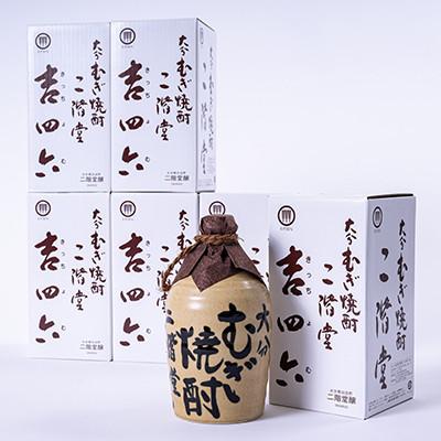 ふるさと納税 日出町 【2025年3月上旬発送】大分むぎ焼酎　二階堂吉四六つぼ25度(720ml)6本セット | 
