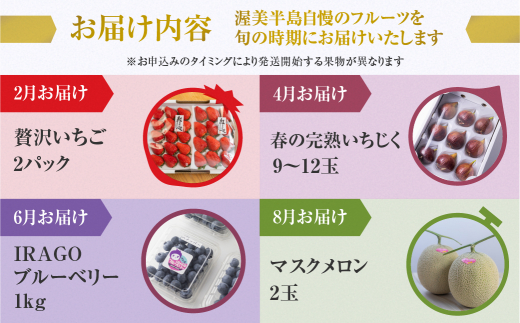 フルーツプレミアム定期便　苺 いちじく ブルーベリー メロン　無花果 めろん 果物 フルーツ 愛知県 田原市