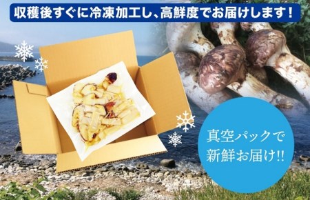 岩手県産 スライス天然松茸 約200g 【冷凍】 【国産】 真空パック