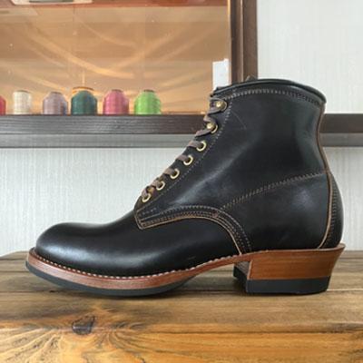 ふるさと納税 小牧市 ハンドメイド6インチレースアップブーツ　金具:シルバー　サイズ24.5cm[212M03-20]