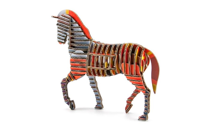 段ボール製組立キット 2026 干支 【午段（うまだん）/ Mr.sam】 1体分_2627R