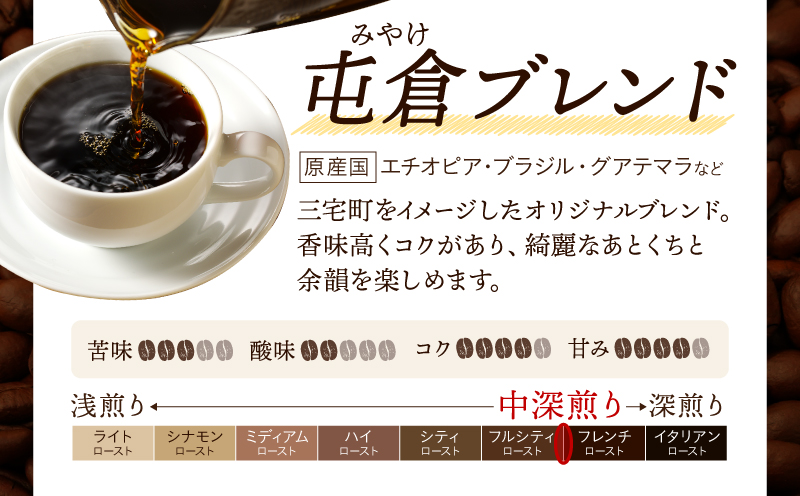 自家焙煎 屯倉(みやけ) オリジナル ブレンド ドリップパック コーヒー 1P 寄附受領証明書に同封 香豆舎 珈琲