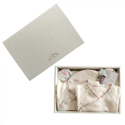 ふるさと納税 名古屋市 オーガニックコットンベビー肌着2種&バスローブセット(ピンク) |  | 01