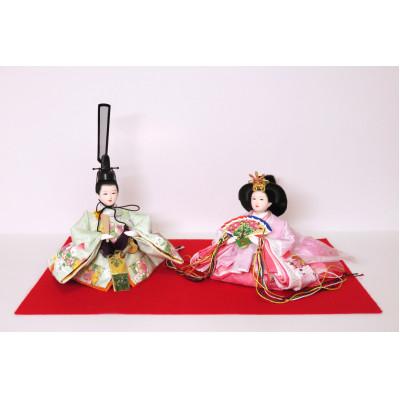 ふるさと納税 北名古屋市 【山田人形店】伝統工芸士　尾張屋 寿翁(すおう)作　かわいい桜の花の金彩加工のおひなさま