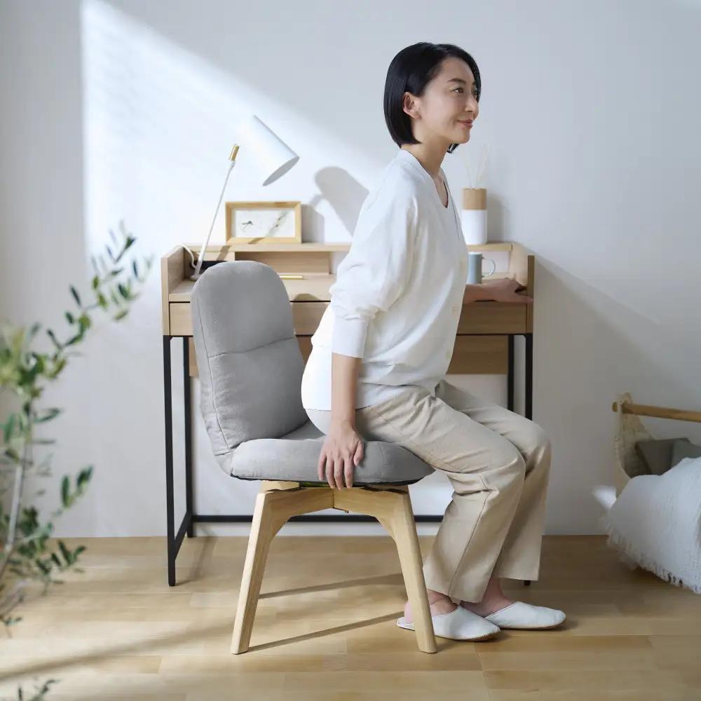 折りたたみ回転チェア OKCR-FA ライトグレー