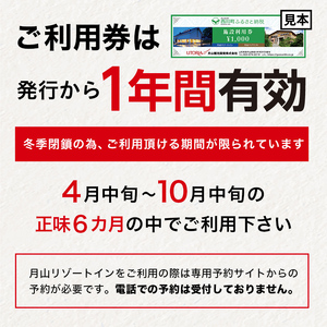 FYN9-393 山形県西川町 月山リゾート・スキー場で使える 月山観光開発利用券 9000円分