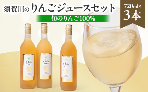 
須賀川のりんごジュースセット(1)720ml×3本【1384983】
