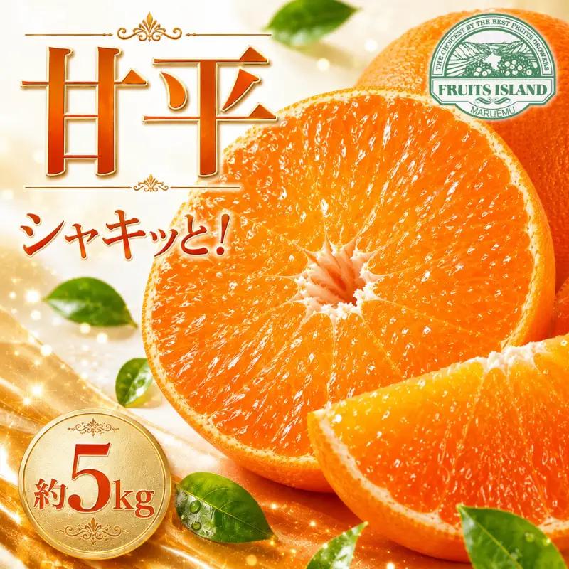 先行予約 甘平 約5kg 15000円 蜜柑 柑橘 果物 フルーツ 甘平 高級 人気 糖度 ビタミン 健康 甘平 美容 愛媛 愛南 マルエム直販