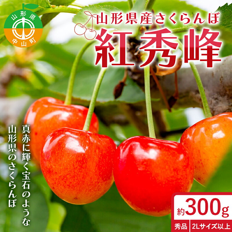 【ふるさと納税】【令和9年産先行受付】山形県産さくらんぼ＜紅秀峰＞秀品　約300g　2Lサイズ以上 果物 くだもの フルーツ 夏果物 サクランボ F4A-1040