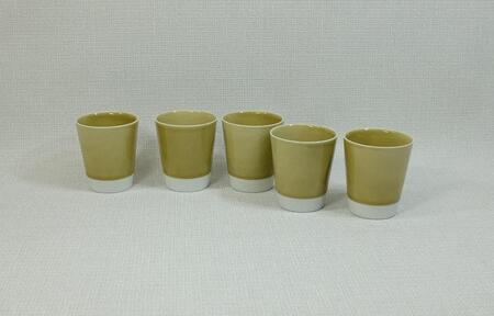 【波佐見焼】es cup 黄磁釉 〈M〉【西海陶器】5　47105