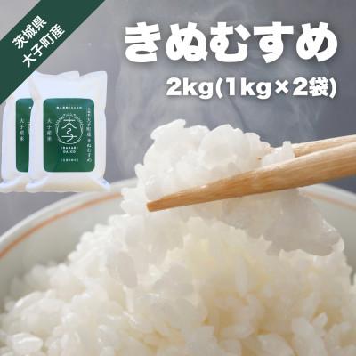 ふるさと納税 大子町 【数量限定】大子産米 きぬむすめ 2kg(1kg×2袋)|茨城県 大子町 精米 令和7年産
