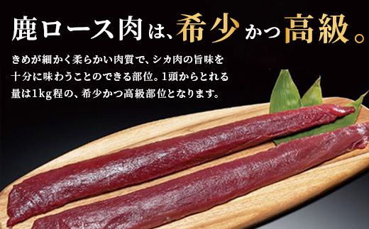 【阿波地美栄】国産 徳島県産 二ホンジカ 鹿ロース肉 ※すじなし 400g×3  NH-22 