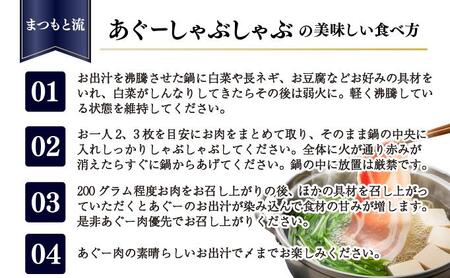 まつもと自慢のあぐー豚しゃぶしゃぶセット【4月配送】基本セット（3人前）   I  あぐー 豚 しゃぶしゃぶ セット 3人前 4月 配送 国産 豚肉 冷凍  沖縄県 南城市