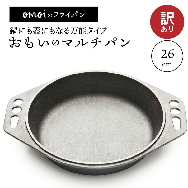 【ふるさと納税】〈カンブリア宮殿で紹介されました！〉訳あり おもいのマルチパン 26cm IH対応 スキレット 鉄フライパン 調理器具 調理道具 無塗装 碧南市 ギフト キャンプ アウトドア 鋳物 引っ越し祝い 新築祝い 結婚祝い BBQ 鍋 ダッチオーブン 新生活 愛知県 送料無料