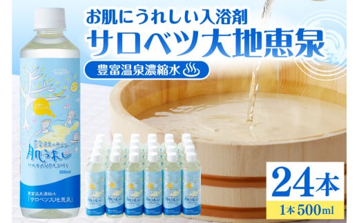 豊富温泉 濃縮温泉水 サロベツ大地恵泉 (500ml×24本)