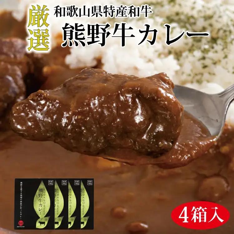 熊野牛カレー4食セット【MT25】【BR55-mtf102】