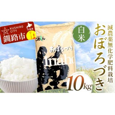 ふるさと納税 釧路市 減農薬9割減 ・ 化学肥料不使用おぼろづき 10kg 白米 北海道産 米 F4F-9402
