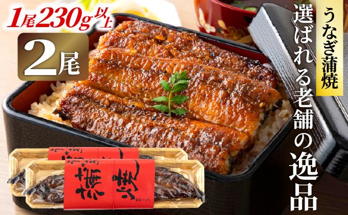 うなぎの特大蒲焼（2尾）230g以上×2尾　AE04