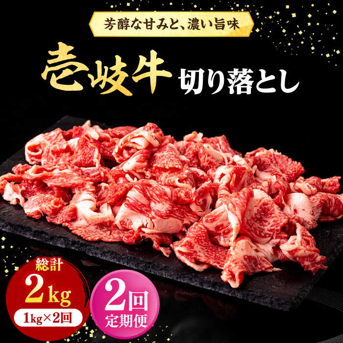 【ふるさと納税】【全2回定期便】＼ぐるナイで紹介／ 壱岐牛 切り落とし 1kg《壱岐市》【株式会社イチヤマ】 肉 牛肉 切落し すき焼き しゃぶしゃぶ[JFE112] ぐるナイ ゴチになります 壱岐牛
