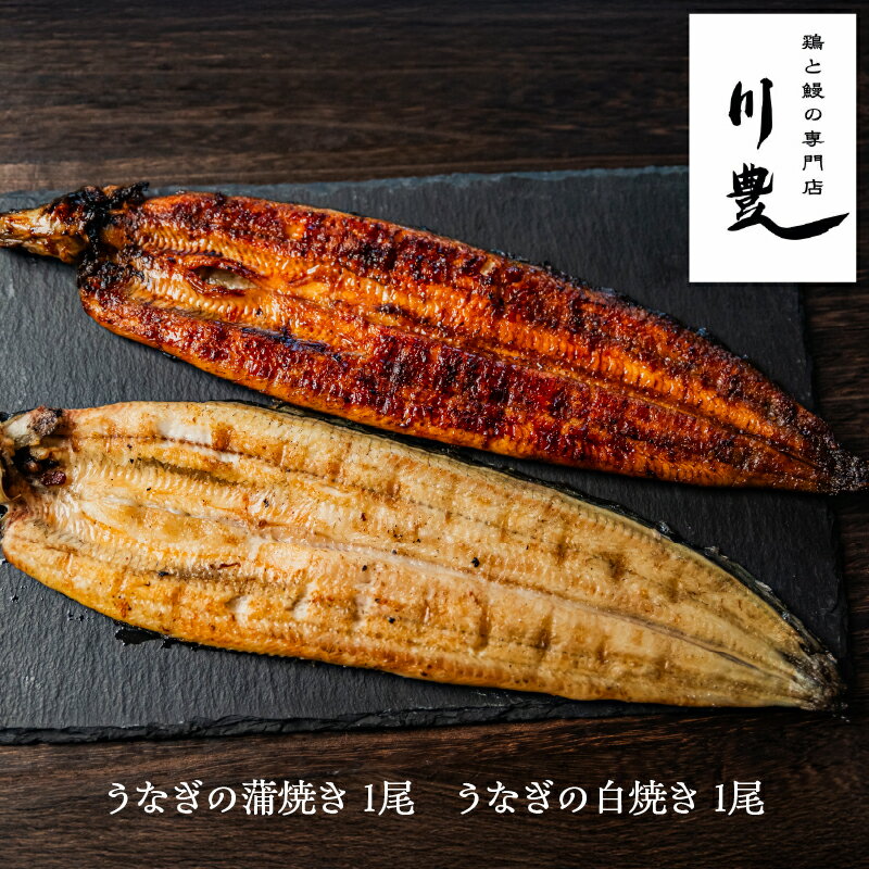 【ふるさと納税】【土用の丑の日特集】＜国産＞ 昭和56年創業 うなぎの川豊 有頭 蒲焼き 1尾(約125g〜150g×1尾)・ 白焼1尾(約115g〜140g×1尾) 計2尾セット たれ・山椒付き！ 鹿児島 鹿屋市 鰻 ウナギ 蒲焼 冷凍 鰻丼 土用の丑 白焼き【有限会社 MNB】