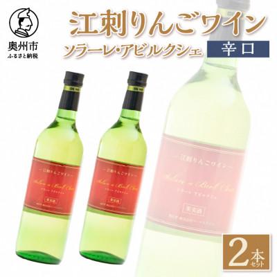 ふるさと納税 奥州市 江刺りんごワイン　ソラーレ・アビルクシェ　ワイン(辛口)2本セット[A0075]