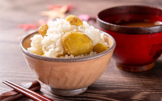 秋の味覚！国産和栗の栗ごはんの素　3合用×2パック【先行予約】＜1-287＞くり 栗 国産