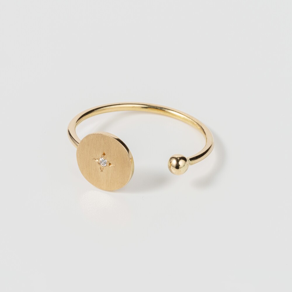 【ふるさと納税】K18 コインリング 選べる2種 sese urban mining jewelry ふるさと納税 指輪 ダイヤモンド パール ジュエリー レディース アクセサリー 金 ゴールド つやあり 鏡面