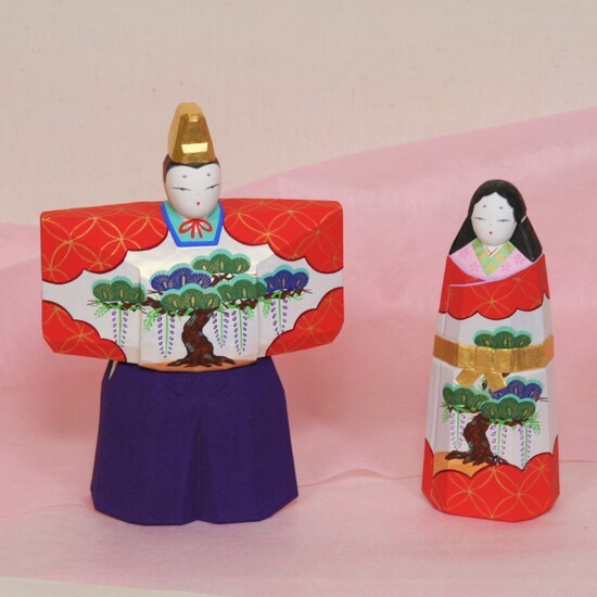 
                  奈良一刀彫 立雛（6寸紫袴） 伝統工芸品 大林杜壽園 奈良県 奈良市 なら 
                